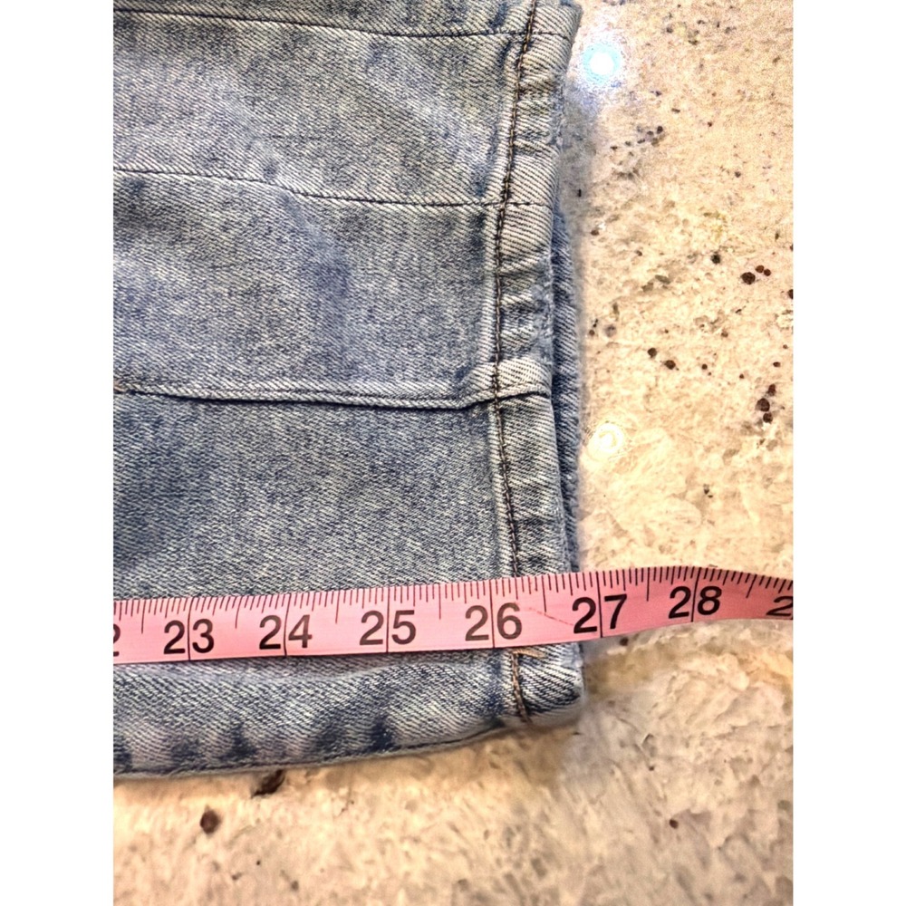 Risen Jeans Barrel Leg Women 9 29 (31 taped) Light Wash Seam Detail RDP5933 - Picture 11 of 13